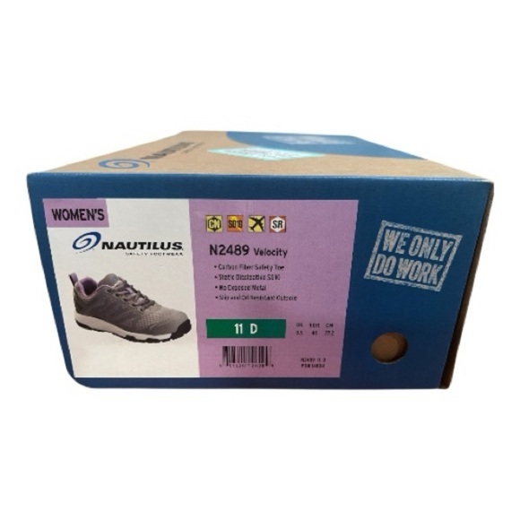 Nautilus Velocity Work Safety Shoes Women’s 11D Carbon Fiber Toe Slip Resistant